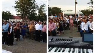 Slujbă religioasă cu 200 de persoane, fără măști, în curtea unui localnic din Galați. Ce au făcut autoritățile