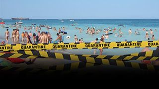 VIDEO | Liberă la mare, dar infectată cu COVID