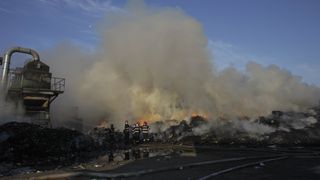 Incendiu puternic în Chitila