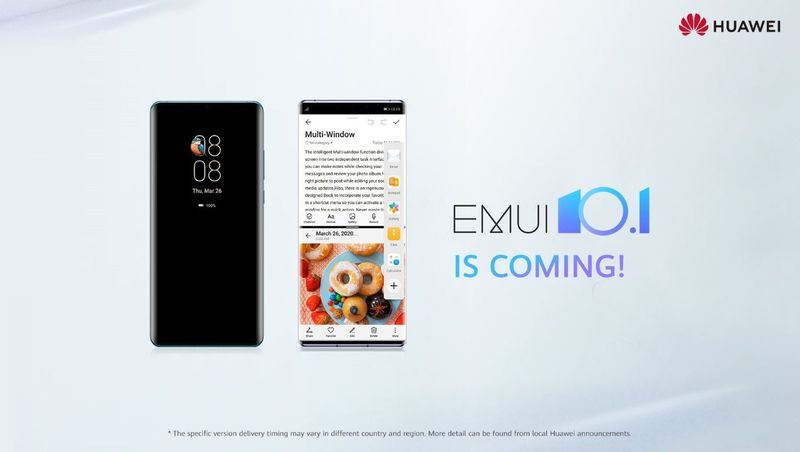 HUAWEI anunță programul de actualizare a sistemului de operare EMUI 10.1