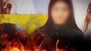 VIDEO - Fata incendiată, părăsită în spital de familie