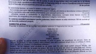 Subiecte Romana Bacalaureat 2020 toamna