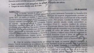 Bacalaureat 2020 toamnă. Ce subiecte au picat la examenul de Istorie
