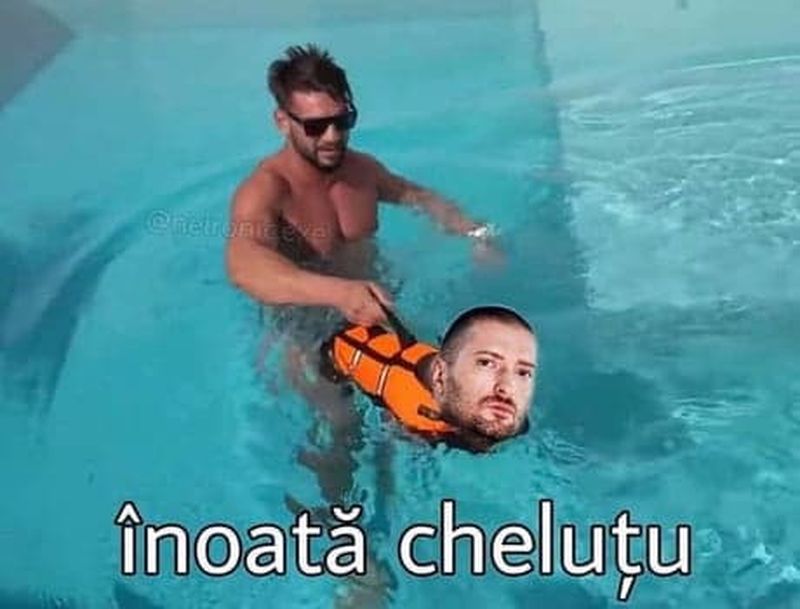  Înoată Cheluţu, Dorian Popa: Glume şi meme-uri amuzante