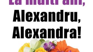 Sf&acirc;ntul Alexandru: Mesaje, felicitări şi urări cu La mulţi ani Alexandru şi Alexandra!