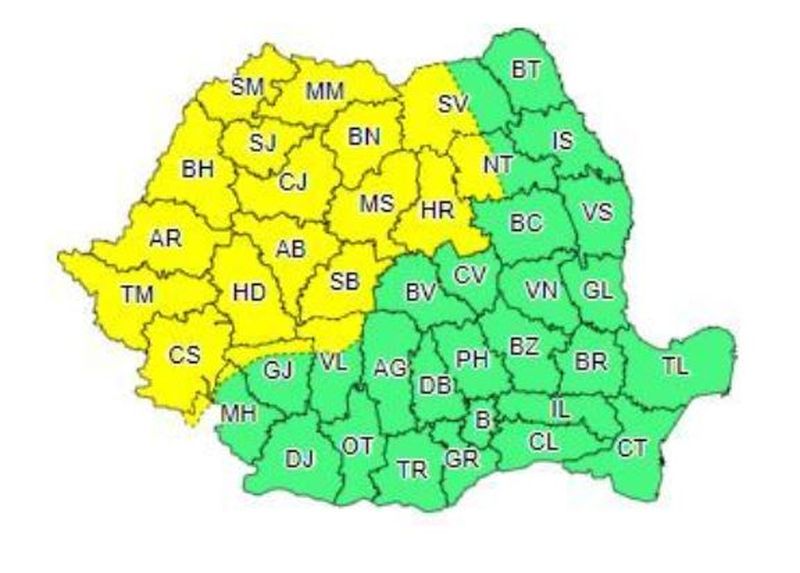 Cod galben de caniculă şi disconfort termic