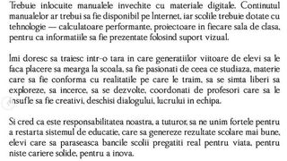 scrisoare selly către orban