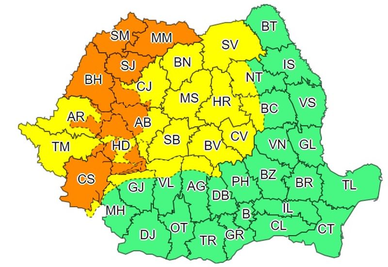 cod galben si portocaliu ANM