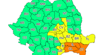 Cod portocaliu şi galben de ploi abundente