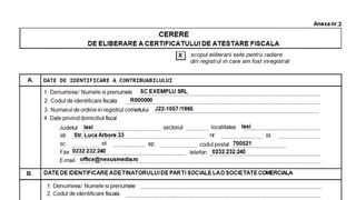 certificat fiscal auto