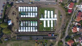 În Timișoara, corturile din spitalul de campanie se vor înlocui cu containere, unde vor fi create încă 120 de locuri pentru pacienții afectați de COVID-19