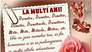 Felicitari cu La multi ani de Sfantul Dumitru 2020