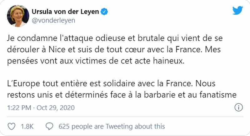 Și liderii Uniunii Europene au fost șocați de atacul de la Nisa