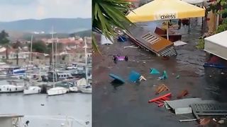 VIDEO - Un  tsunami de mici dimensiuni a provocat pagube după cutremurul din Turcia-Grecia