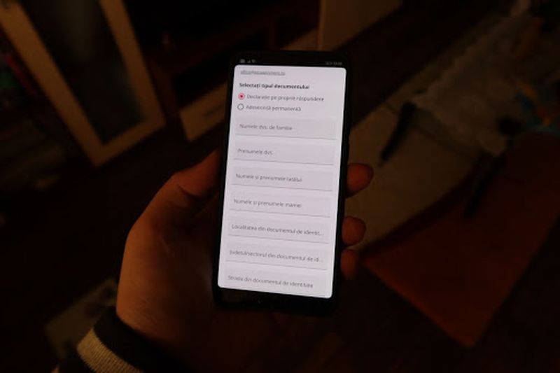 declaraţia pe propria răspundere