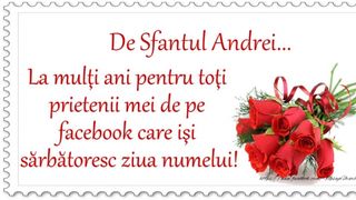 Mesaje de Sfantul Andrei 2020 - Felicitari de Sfantul Andrei 2020 - Urari de Sfantul Andrei 2020 - La multi ani Andrei - La multi ani Andreea