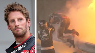 Miraculos! Pilotul francez de Formula 1 Romain Grosjean iese viu și nevătămat din bolidul care s-a rupt în două și a luat foc