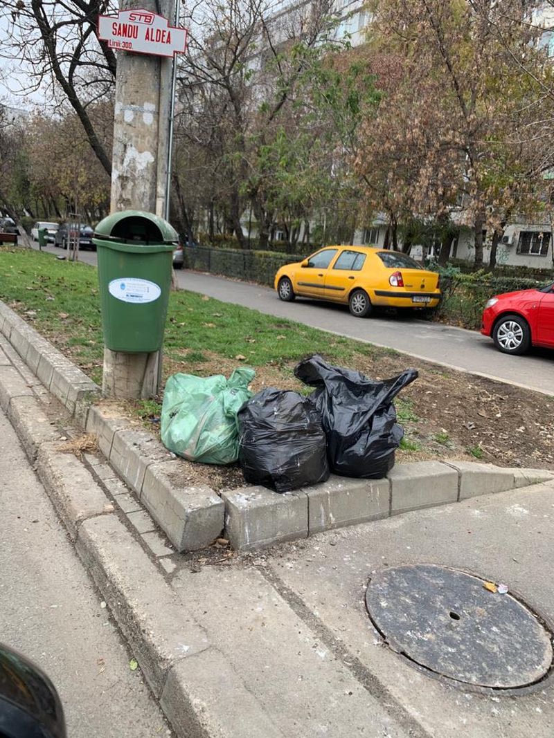 gunoi în sectorul 1 din bucurești