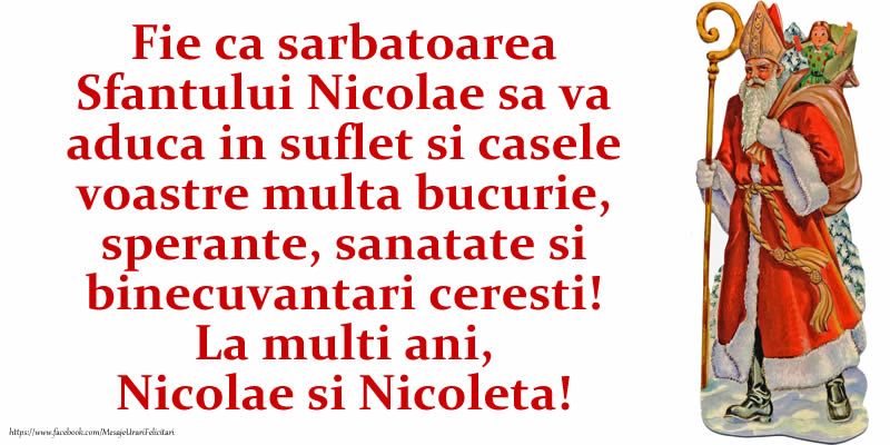 imagini și felicitări de moș niculae