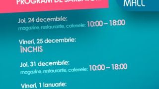 Program București Mall de sărbători