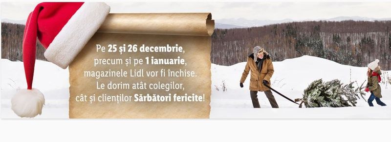 Program supermarketuri Crăciun 2020 și Revelion 2021. 