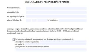 Declarație stare de alertă
