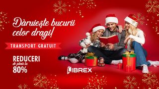 Cauți un cadou de Crăciun? Oferă o carte! LIBREX oferă și transport gratuit!