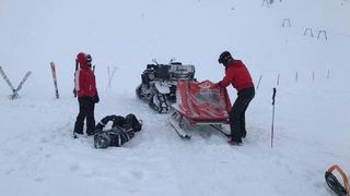 Accidente pe domeniul schiabil Sinaia, salvamontiștii au intervenit