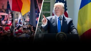 VIDEO -Steagul românesc găurit în mijloc,la protestele de la Capitoliu