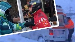 VIDEO-O asistentă a fost stropită cu vin fiert pe pârtie, de un turist
