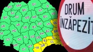 VIDEO -Vine iarna cu zăpadă și viscol.Meteorologii au emis avertizarea