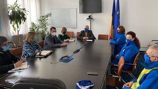 Protest al sindicaliştilor din Sănătate, &icirc;n Piaţa Victoriei: &rdquo;Fără noi, COVID-ul e pe voi!&rdquo;