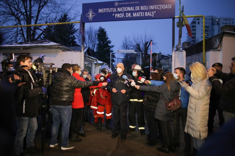 Incendiu la Institutul ”Matei Balş” din Capitală