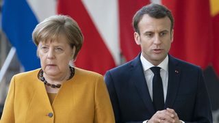 Angela Merkel şi Emmanuel Macron