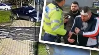 VIDEO - Un criminal eliberat condiționat a făcut un accident violent la volan