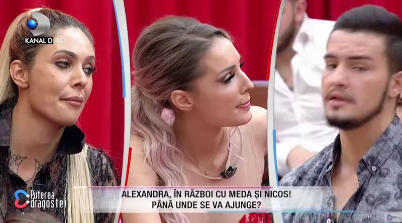 bătaie meda și alexandra de la puterea dragostei