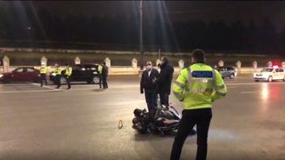 politist motocicleta accident parlament