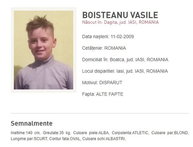 Dispariții în lanț la Iași: Două fete și un băiat, cu vârste între 12 și 14 ani, sunt de negăsit