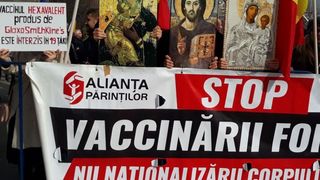 protest 7 martie 2021 împotriva vaccinării