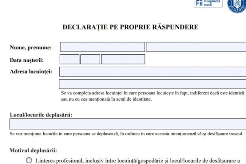 formular sts restrictii circulatie ora 23  politie coronavirus