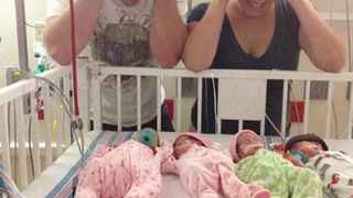 O femeie infectată cu COVID-19 a născut cvadrupleți