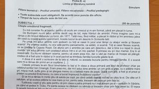 UPDATE: subiecte EDU.ro simulare BAC 2021 profil uman