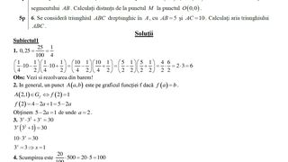 Subiecte simulare BAC 2021 Matematică