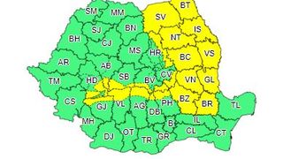 Cod galben de ninsori &icirc;n Rom&acirc;nia. ANM anunță ninsori, v&acirc;nt puternic şi vreme deosebit rece, p&acirc;nă joi dimineaţă