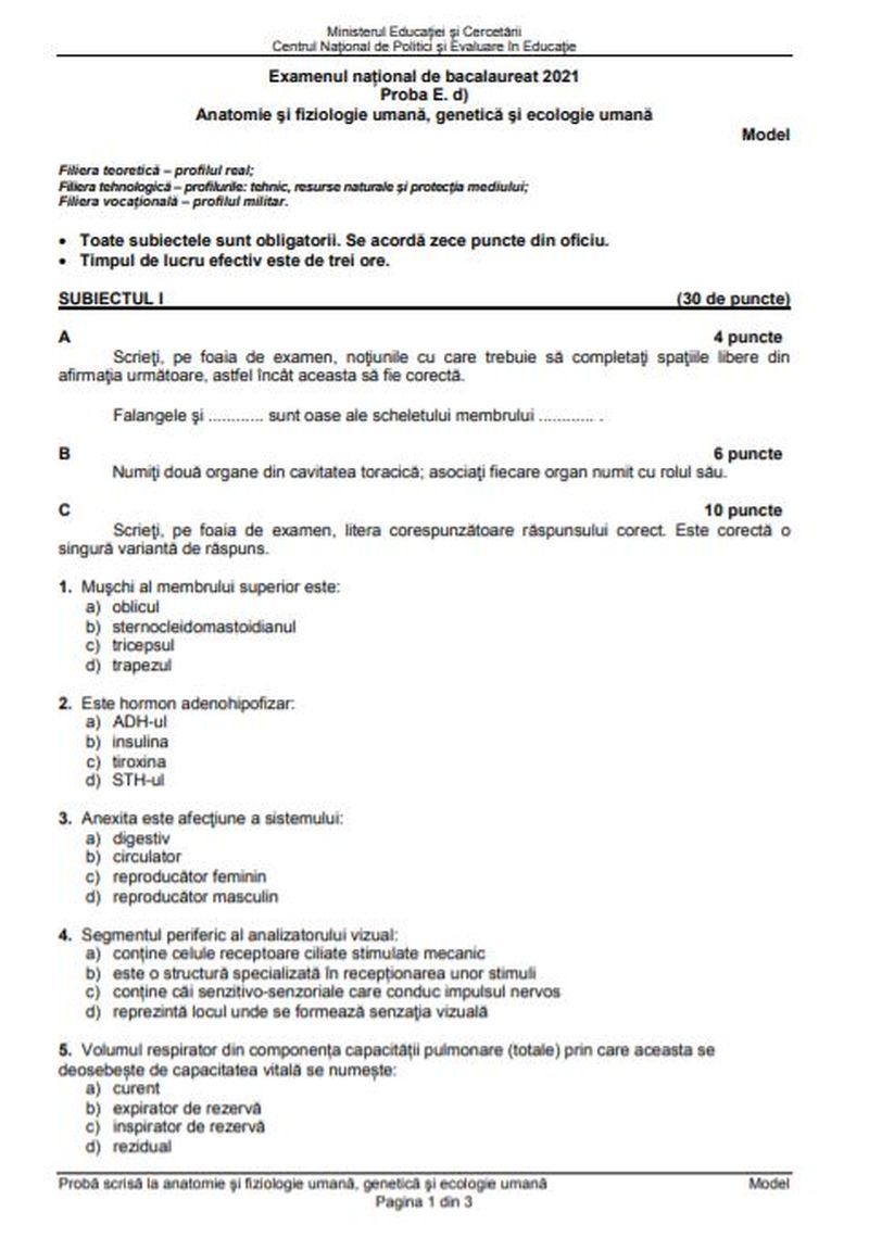 subiecte-simulare-bac-2021-biologie-si-anatomie