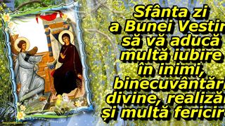 Mesaje de Buna Vestire 2021