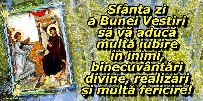 Mesaje de Buna Vestire 2021