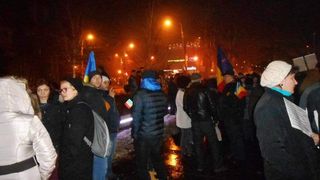 tânăr rănit la protest la brăila