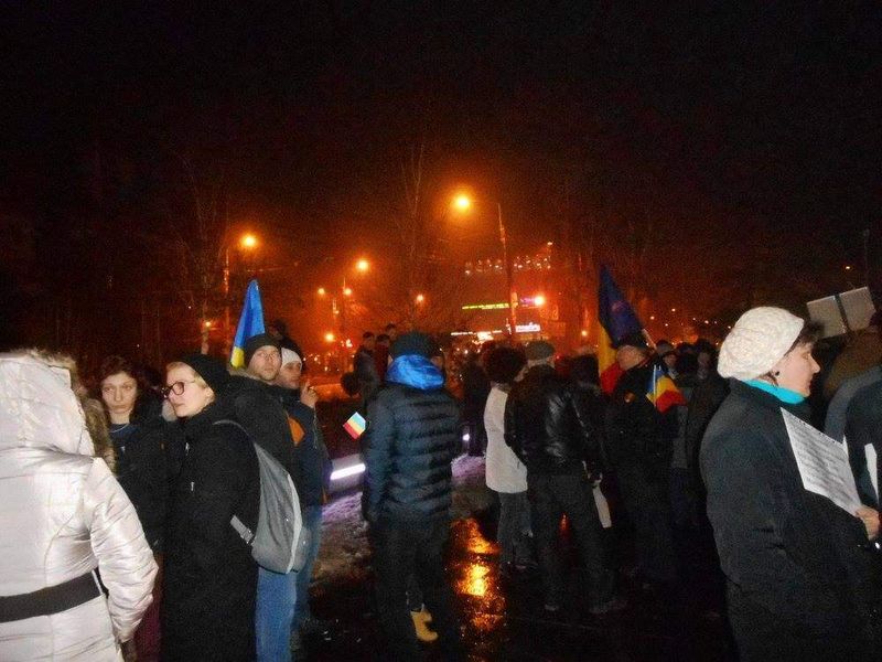 tânăr rănit la protest la brăila
