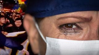 VIDEO - Manifestanții au intrat &icirc;n curțile spitalelor și au jignit medicii